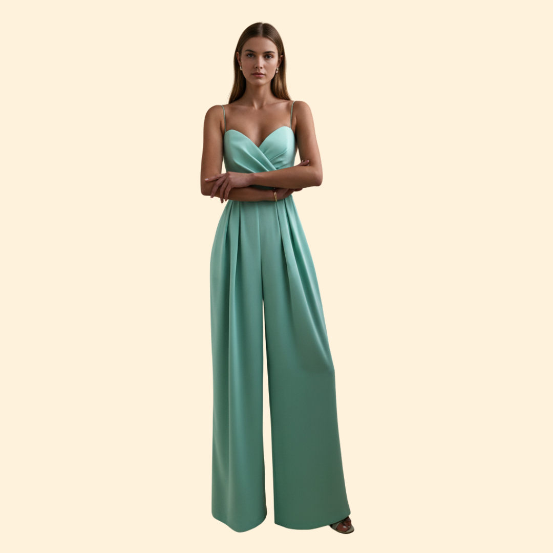 Women’s Evening Jumpsuit with Wide Leg Fit