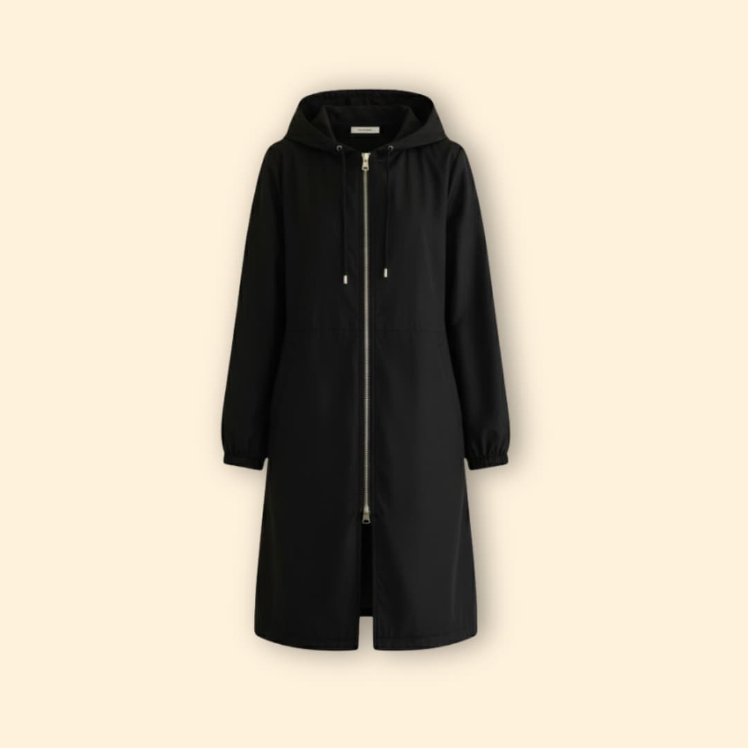 Women’s Hood Jacket with Front Zip Closure