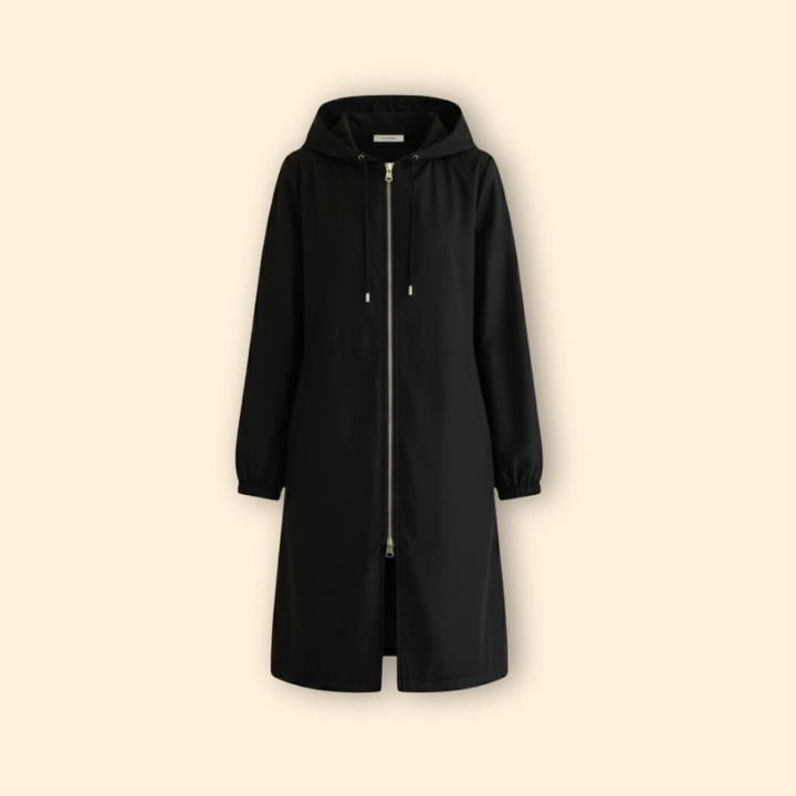 Women’s Hood Jacket with Front Zip Closure