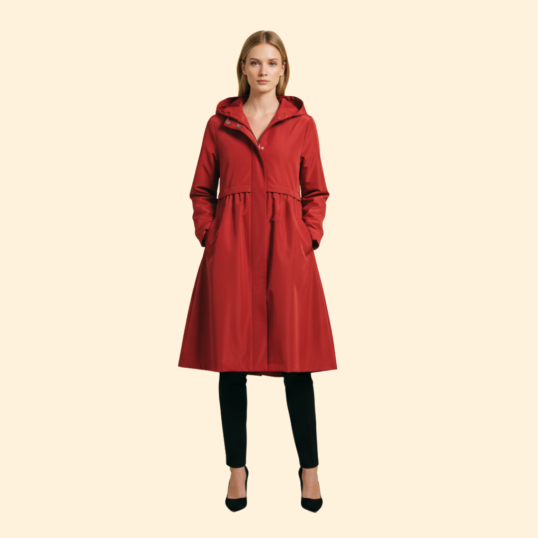 Women’s Hood Jacket with Front Zip Closure