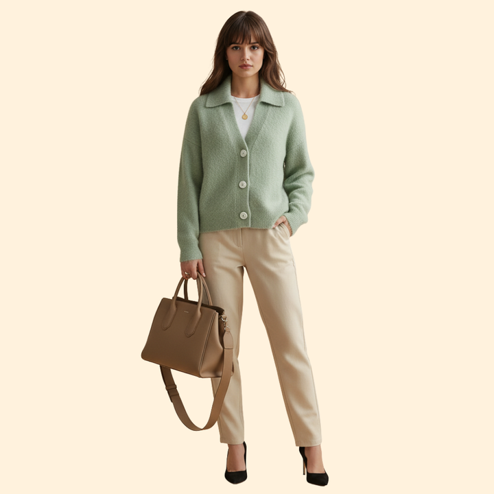 Women’s Cardigan with Button Front Closure