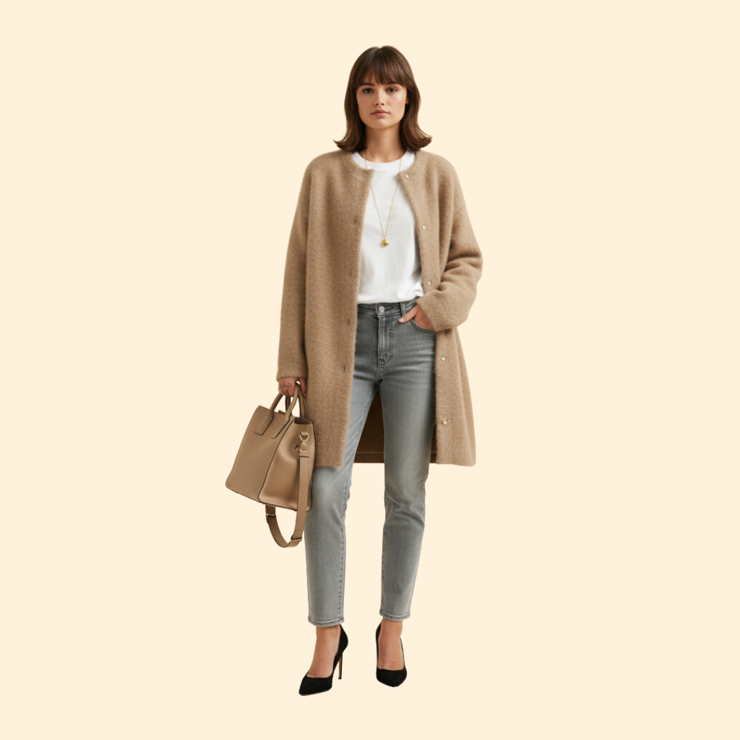 Women’s Cardigan with Button Front Closure
