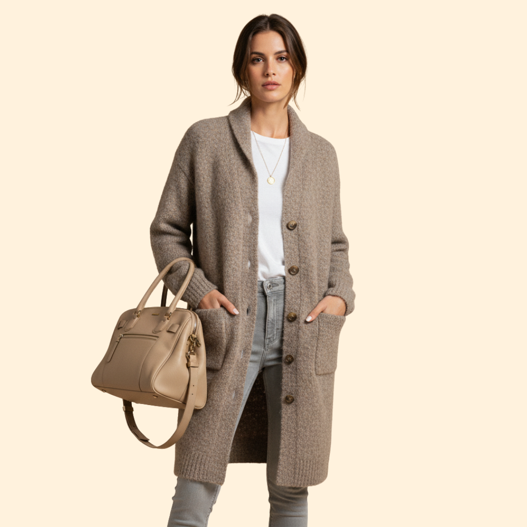 Women’s Cardigan with Button Front Closure