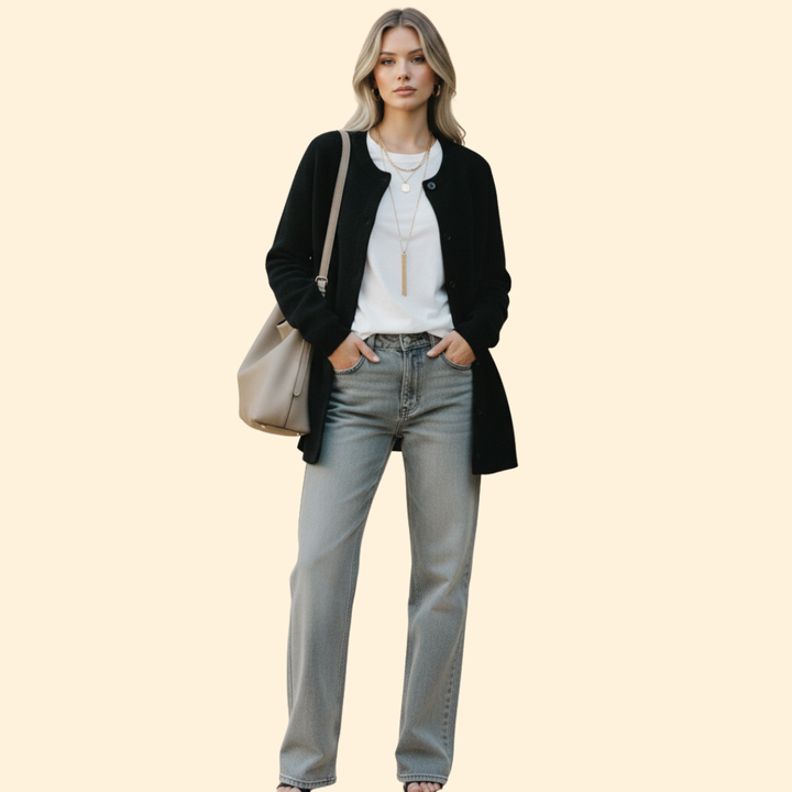 Women’s Cardigan with Button Front Closure