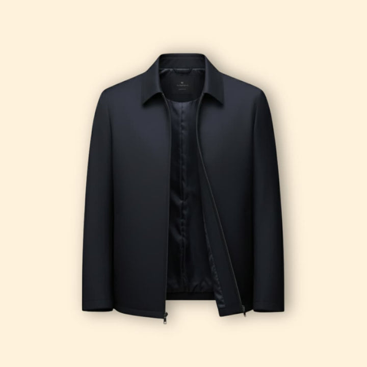 Men’s Jacket with Front Zip Closure