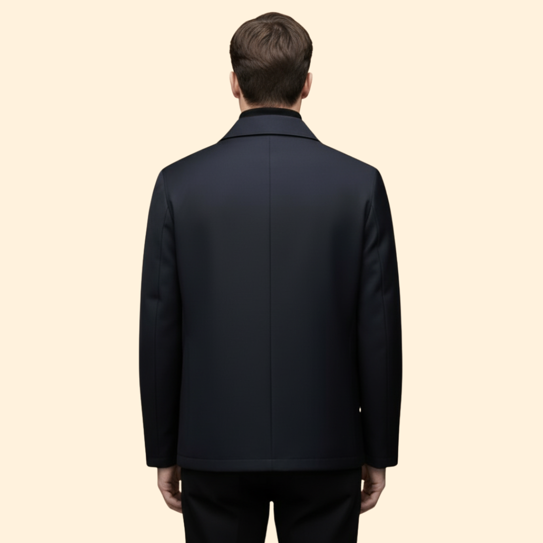 Men’s Jacket with Front Zip Closure