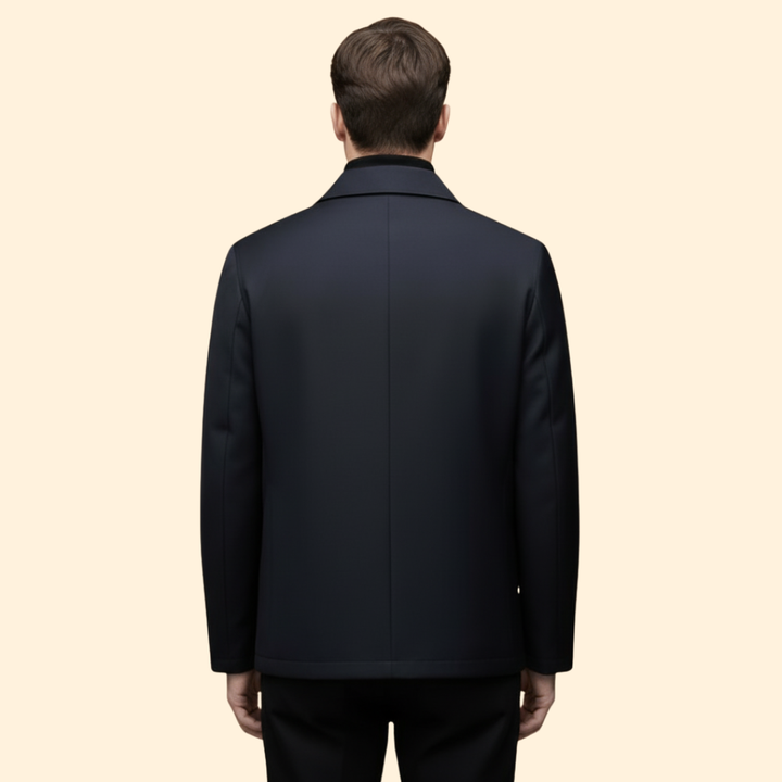 Men’s Jacket with Front Zip Closure