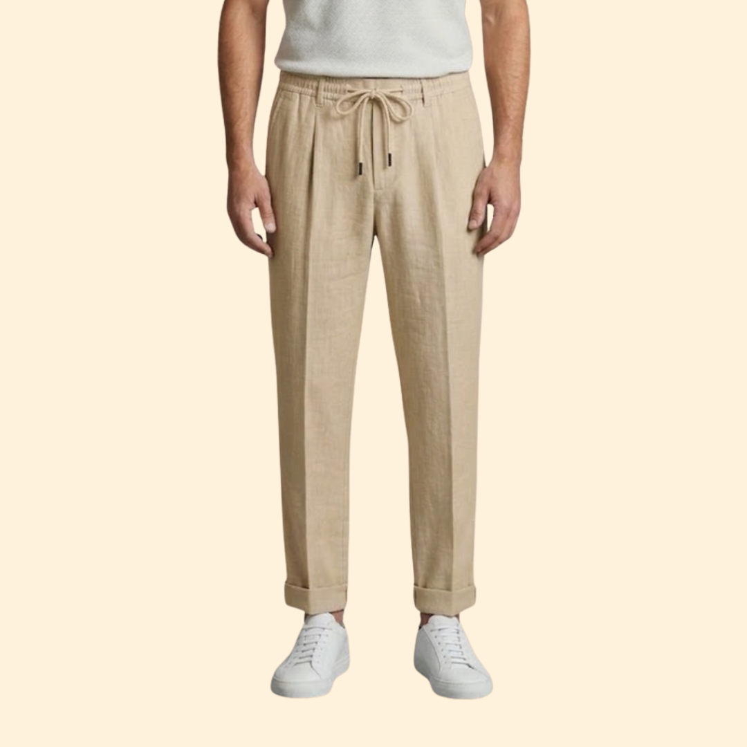 Men’s Beach Pants with Secure Waist Closure
