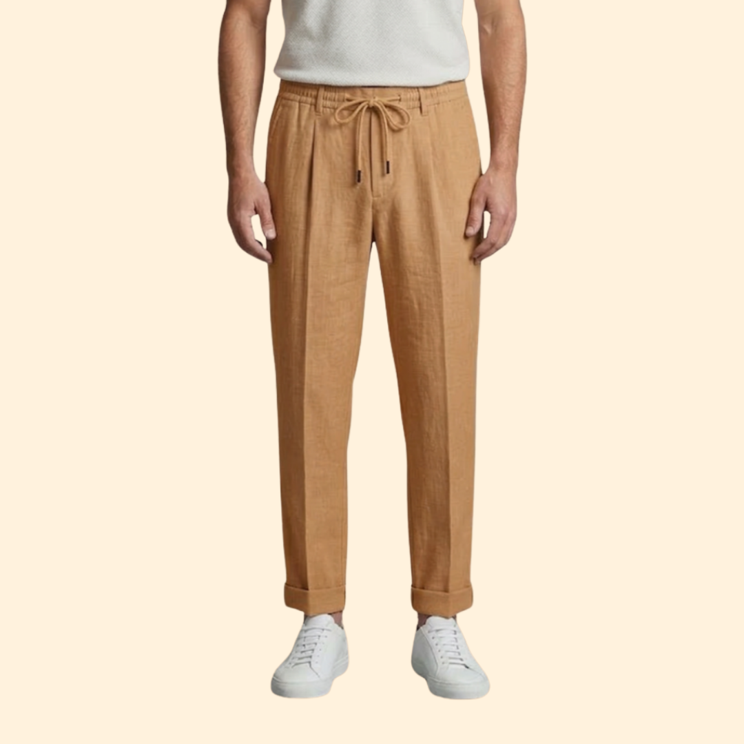 Men’s Beach Pants with Secure Waist Closure