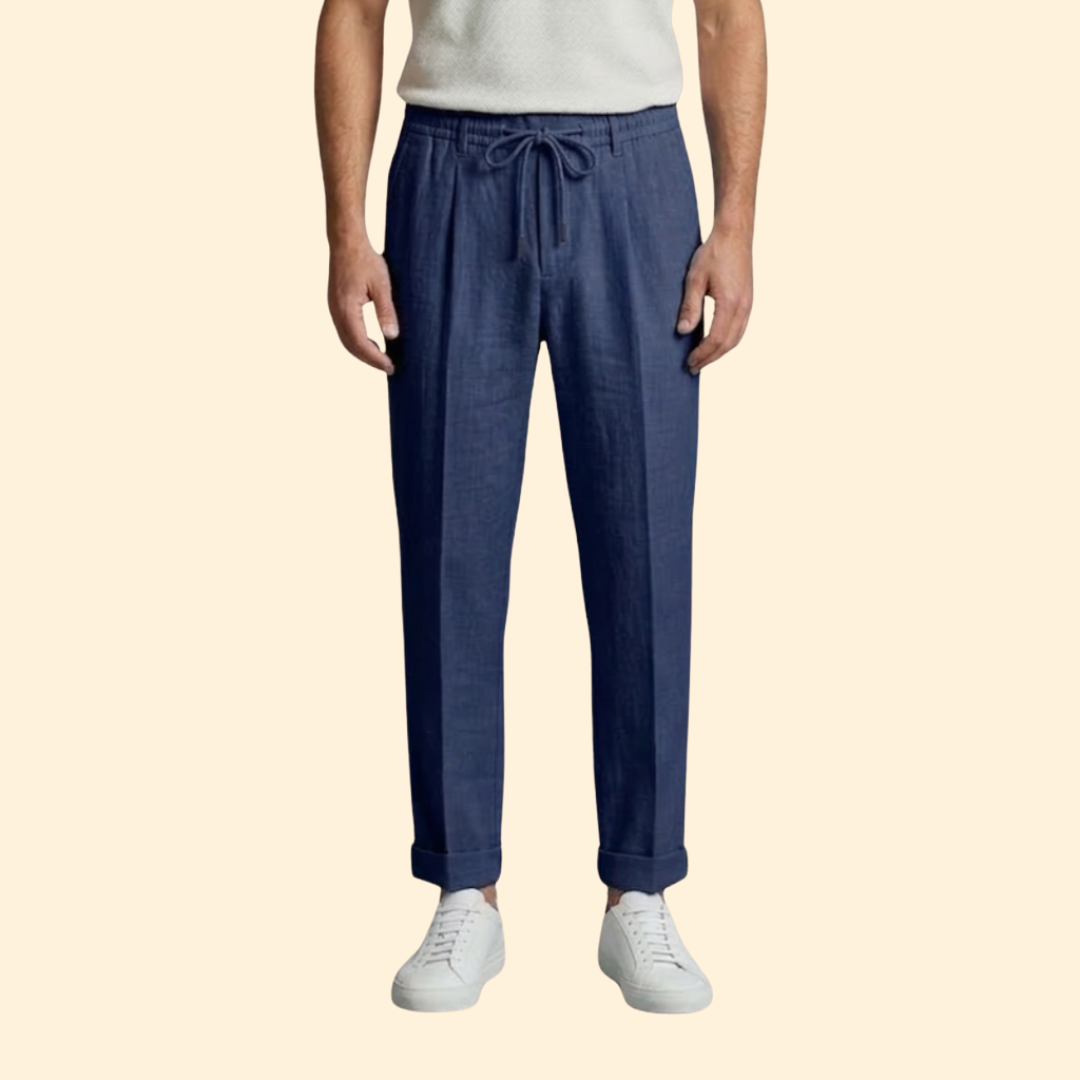 Men’s Beach Pants with Secure Waist Closure