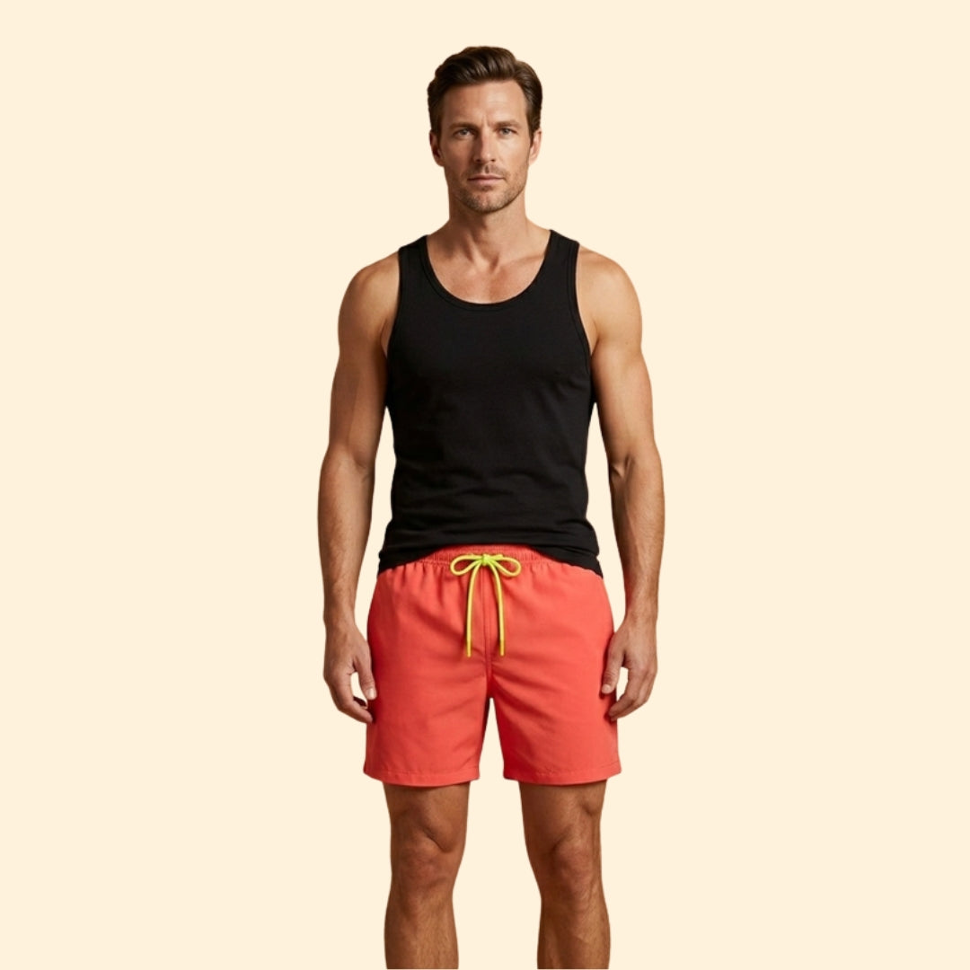 Men’s Beach Shorts with Comfortable Elastic Waist