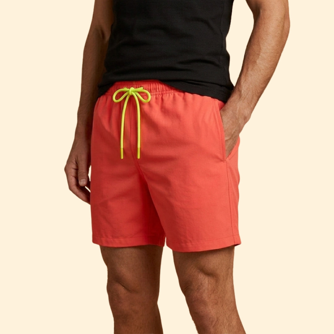 Men’s Beach Shorts with Comfortable Elastic Waist