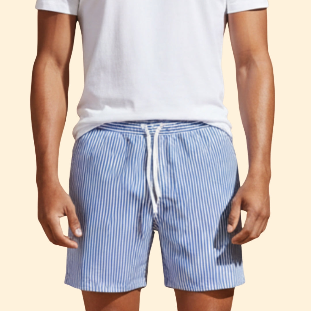 Men’s Beach Shorts with Drawstring Waist