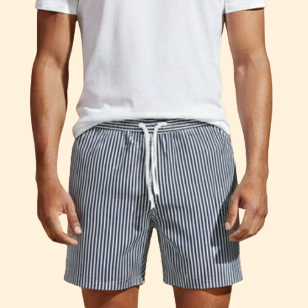 Men’s Beach Shorts with Drawstring Waist