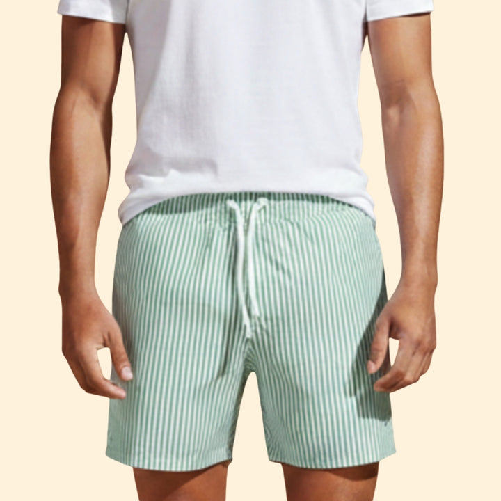 Men’s Beach Shorts with Drawstring Waist