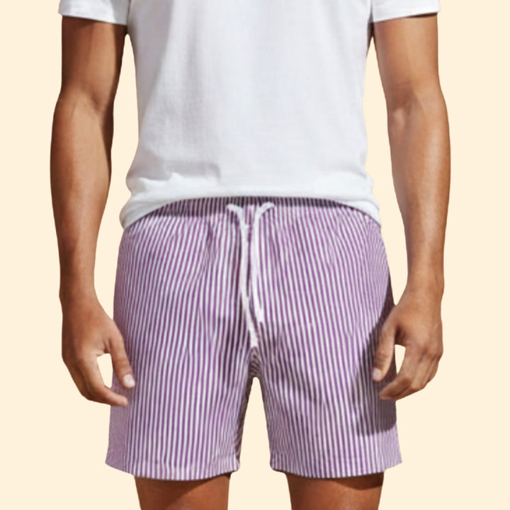 Men’s Beach Shorts with Drawstring Waist