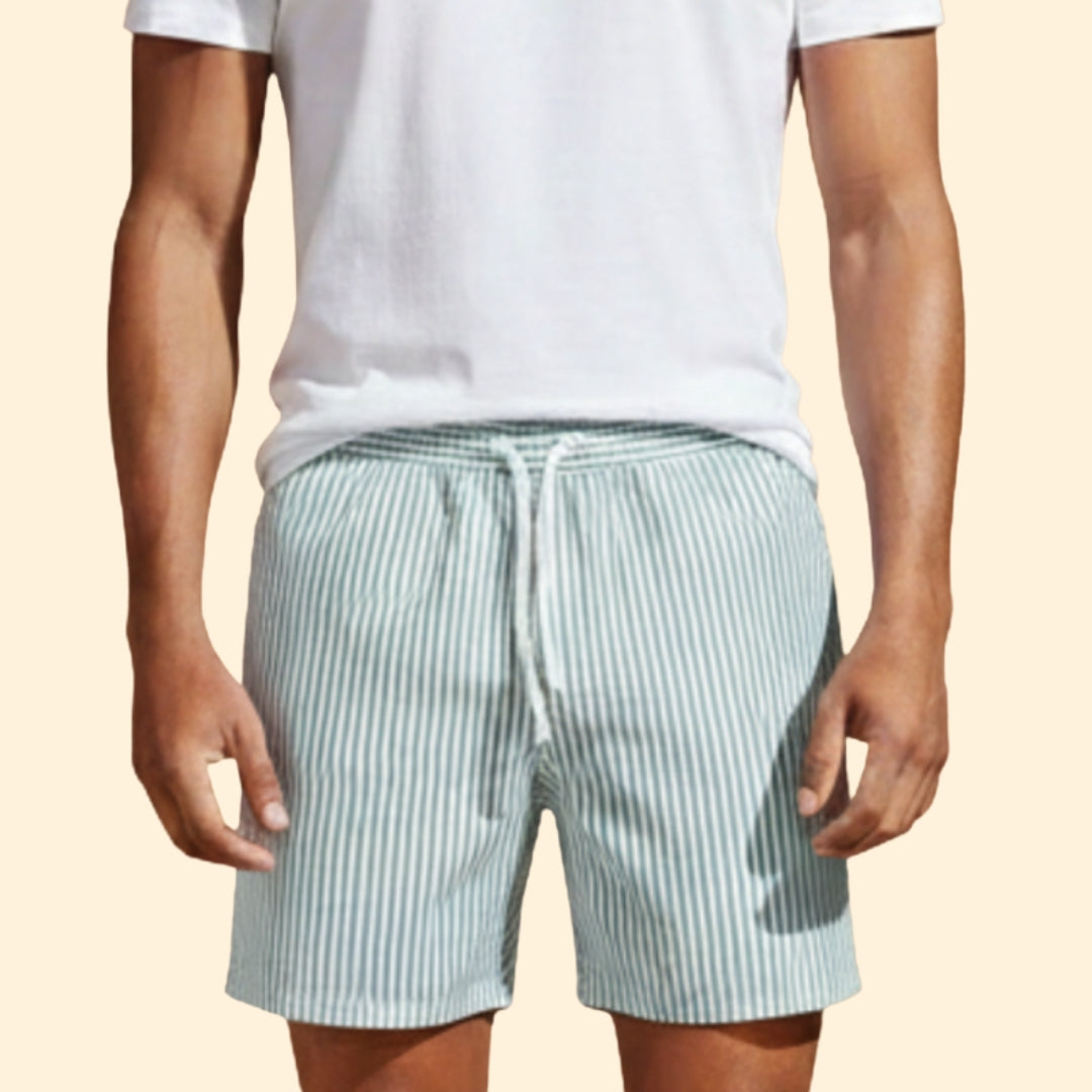 Men’s Beach Shorts with Drawstring Waist