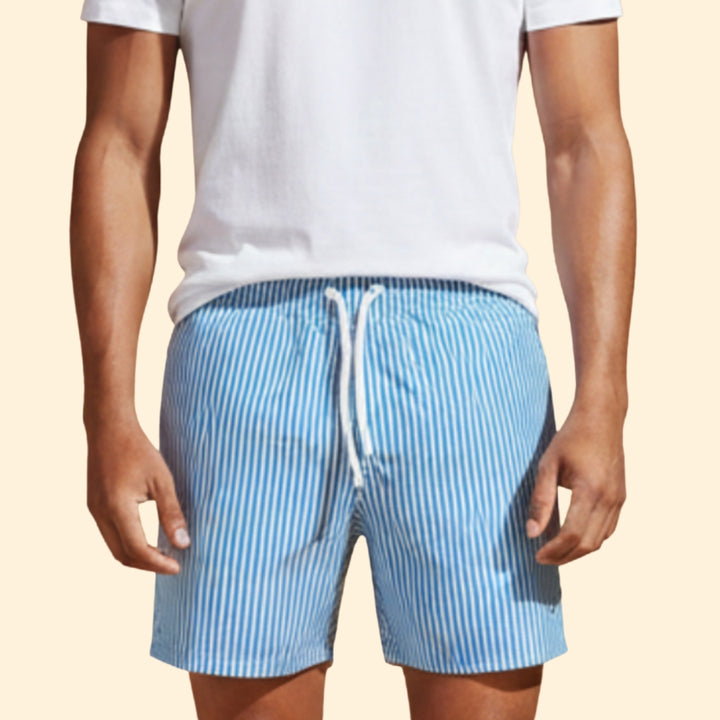 Men’s Beach Shorts with Drawstring Waist