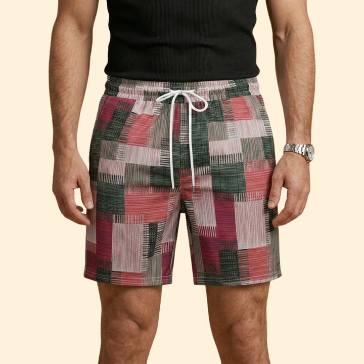 Men’s Beachwear Swim Shorts with Drawstring Waistband