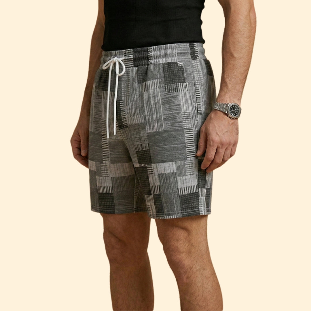 Men’s Beachwear Swim Shorts with Drawstring Waistband