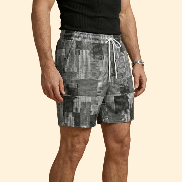 Men’s Beachwear Swim Shorts with Drawstring Waistband