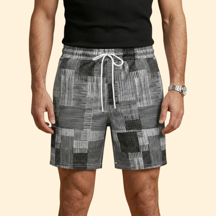 Men’s Beachwear Swim Shorts with Drawstring Waistband