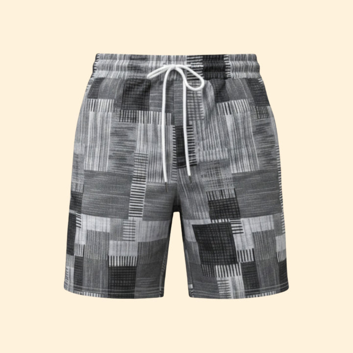 Men’s Beachwear Swim Shorts with Drawstring Waistband