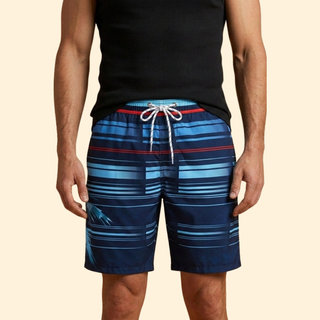 Men’s Beachwear Swim Shorts with Drawstring