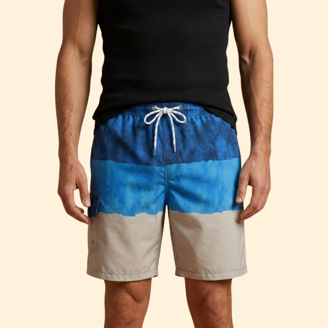 Men’s Beachwear Swim Shorts with Drawstring