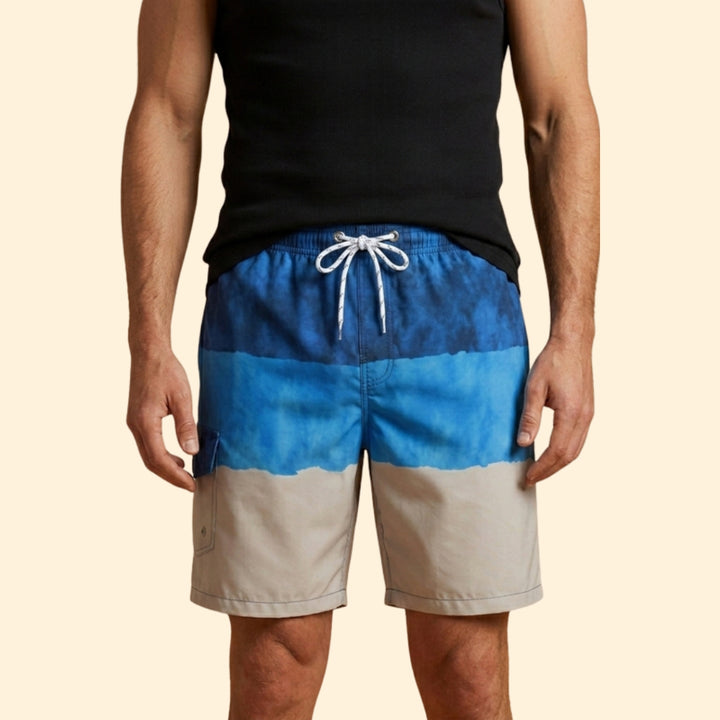 Men’s Beachwear Swim Shorts with Drawstring