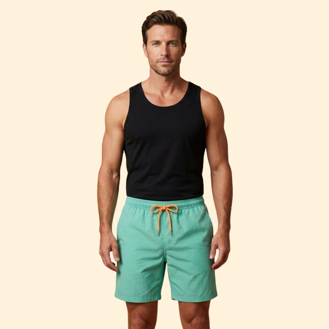 Men’s Beachwear Swim Shorts with Drawstring