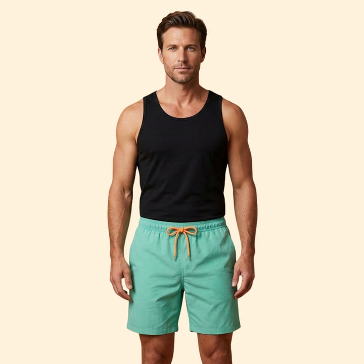 Men’s Beachwear Swim Shorts with Drawstring