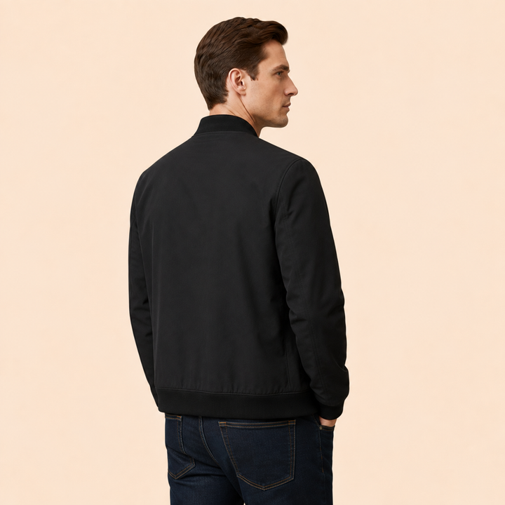 Men’s Bomber Jacket with Zip Closure