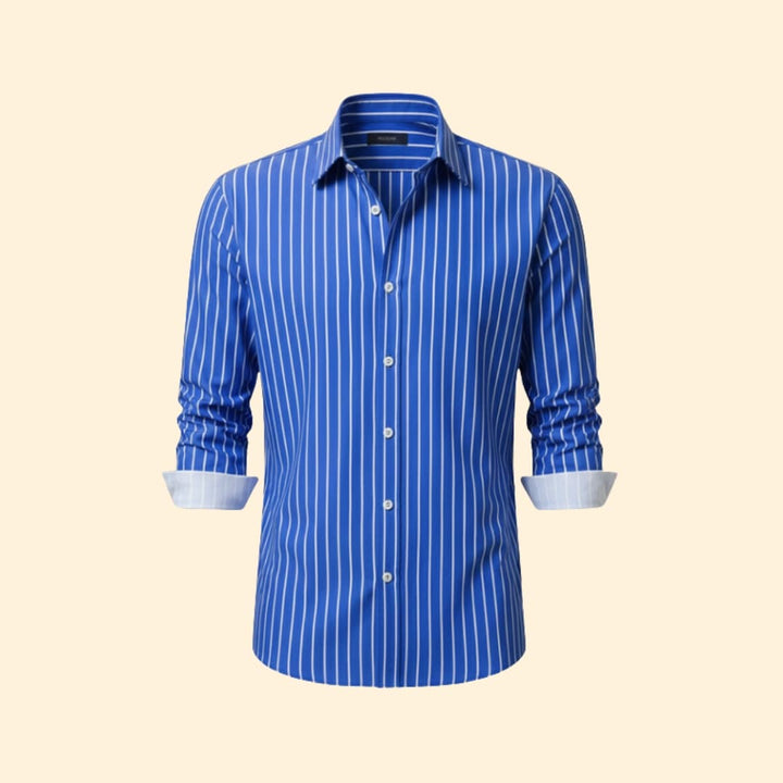Men’s Button-Down Shirt with Bold Stripes