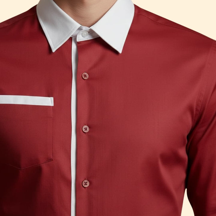 Men’s Button-Down Shirt with Chest Pocket