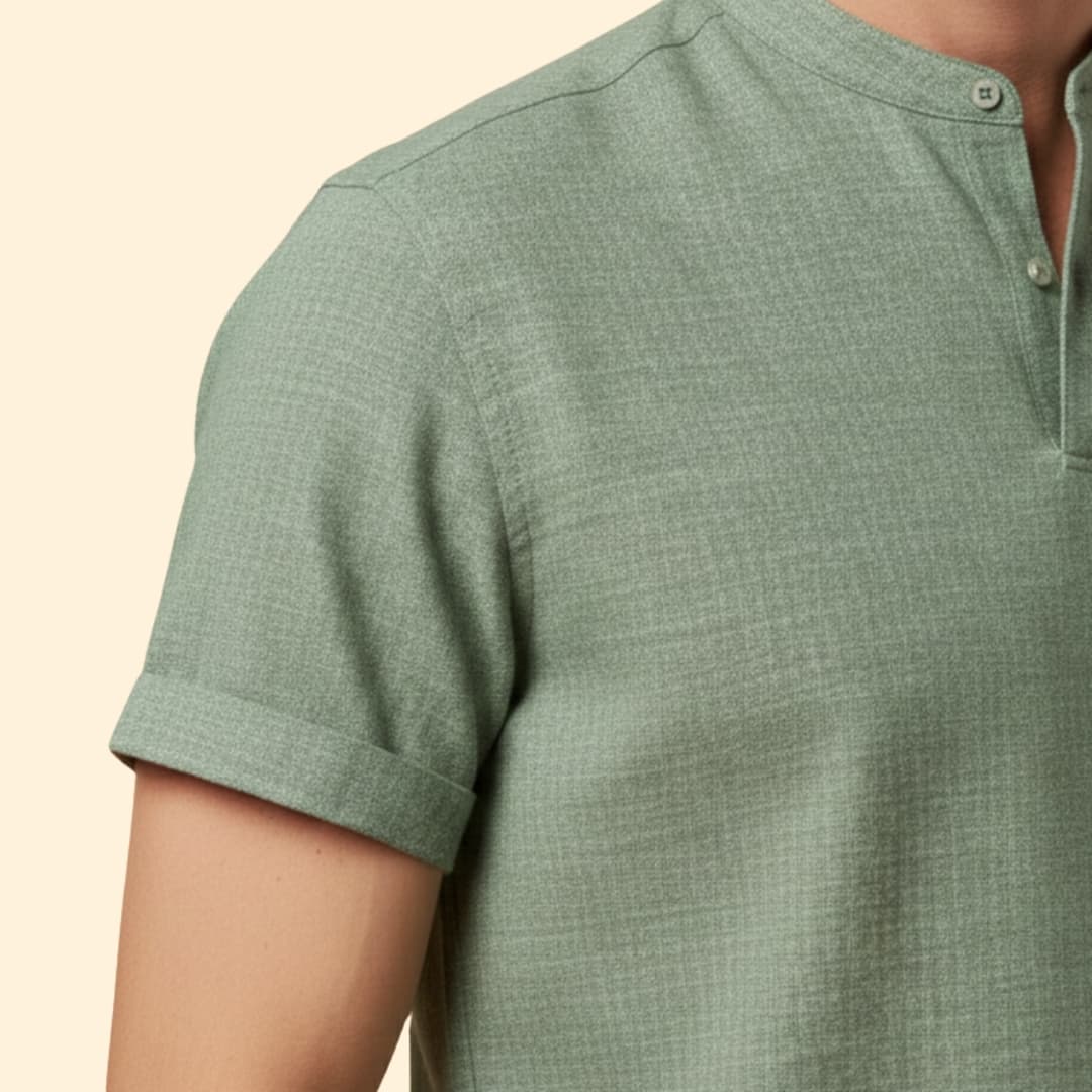 Men's Button-Down Shirt with Chest Pocket