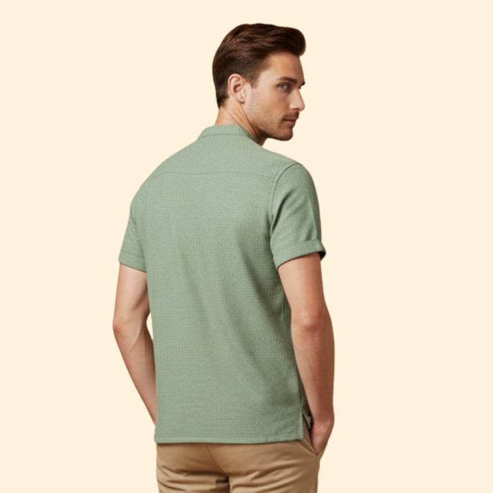 Men's Button-Down Shirt with Chest Pocket
