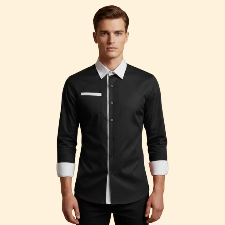 Men’s Button-Down Shirt with Chest Pocket