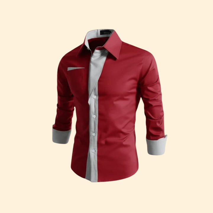 Men’s Button-Down Shirt with Chest Pocket