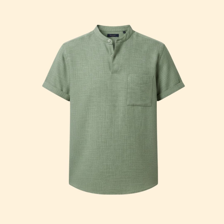 Men's Button-Down Shirt with Chest Pocket