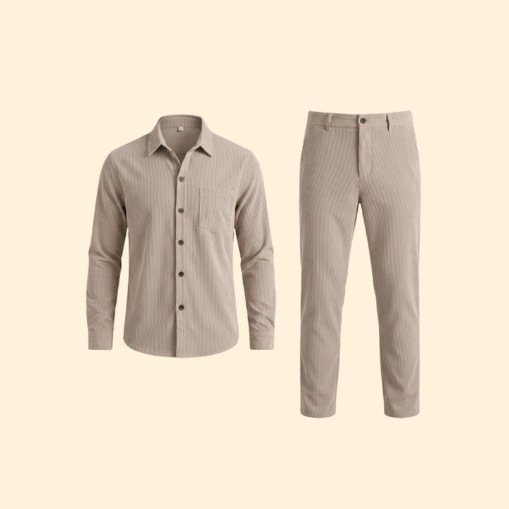 Men’s Button-Down Shirt with Long Sleeves