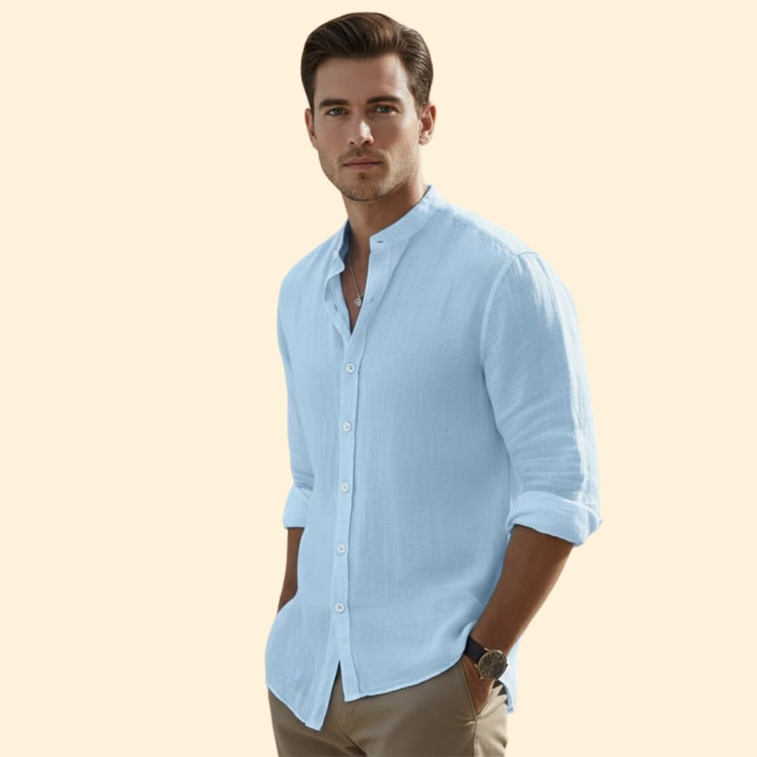 Men’s Button-Down Shirt with Relaxed Fit