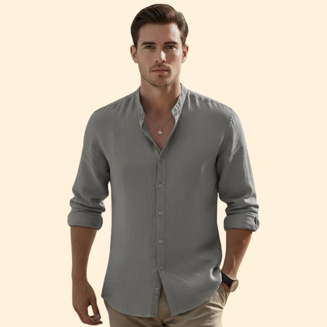 Men’s Button-Down Shirt with Relaxed Fit