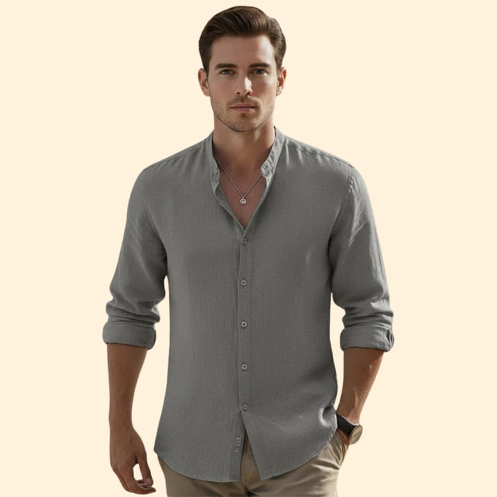 Men’s Button-Down Shirt with Relaxed Fit