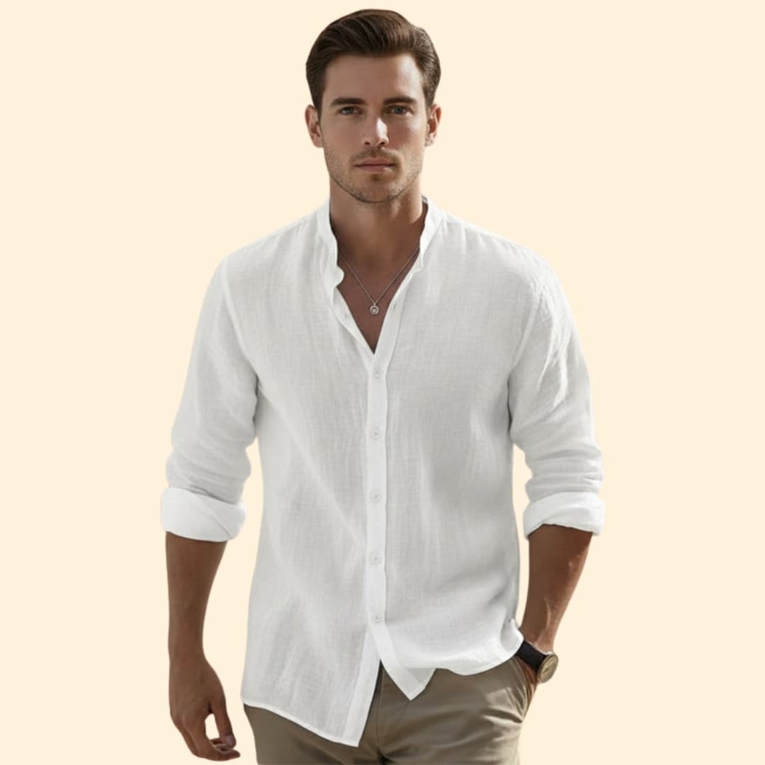 Men’s Button-Down Shirt with Relaxed Fit