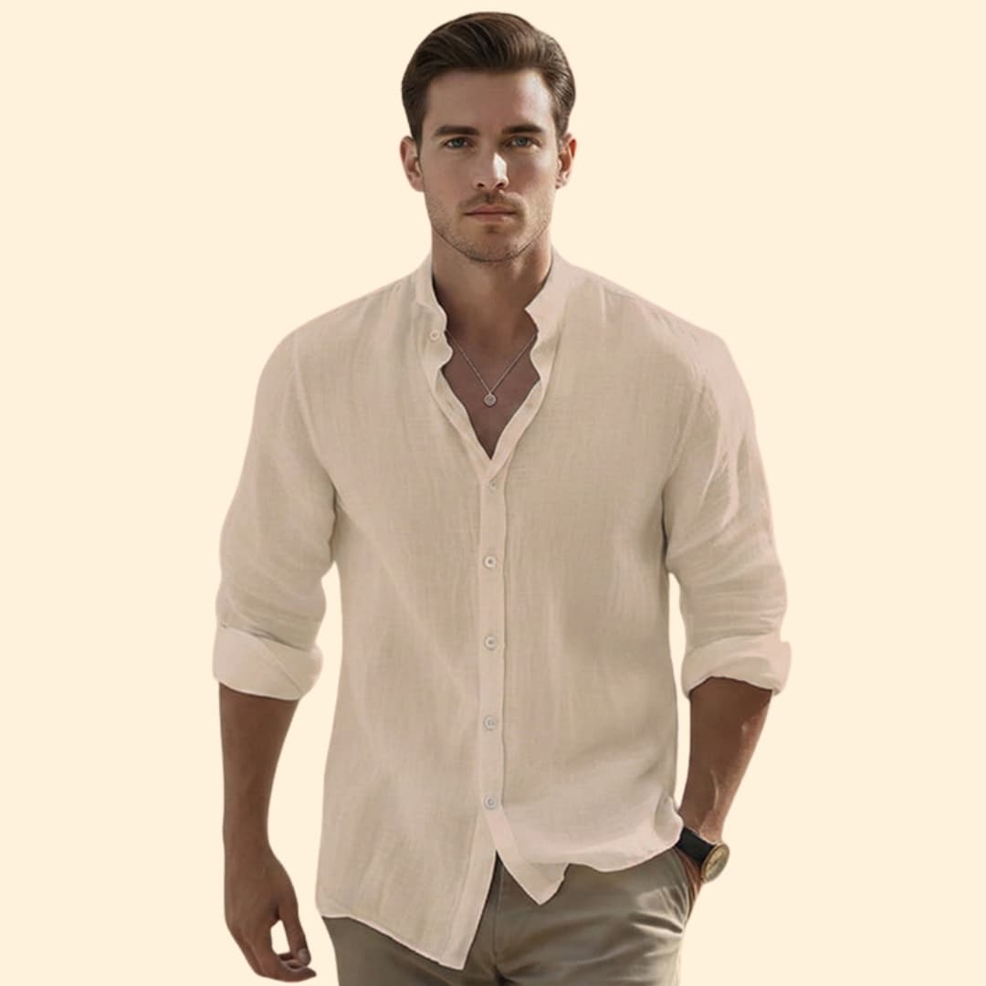 Men’s Button-Down Shirt with Relaxed Fit