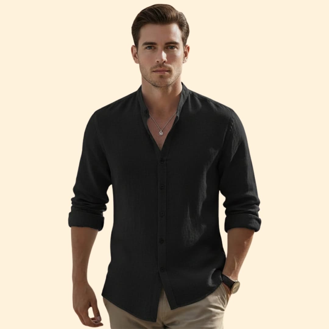 Men’s Button-Down Shirt with Relaxed Fit