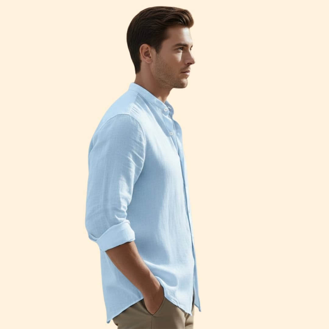 Men’s Button-Down Shirt with Relaxed Fit