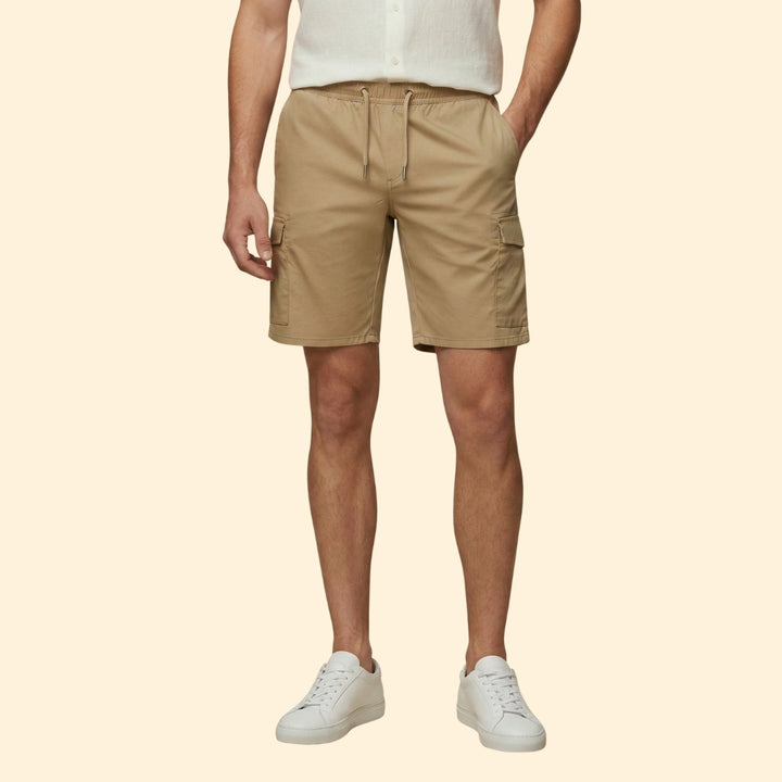 Men's Cargo Shorts with Drawstring Waistband