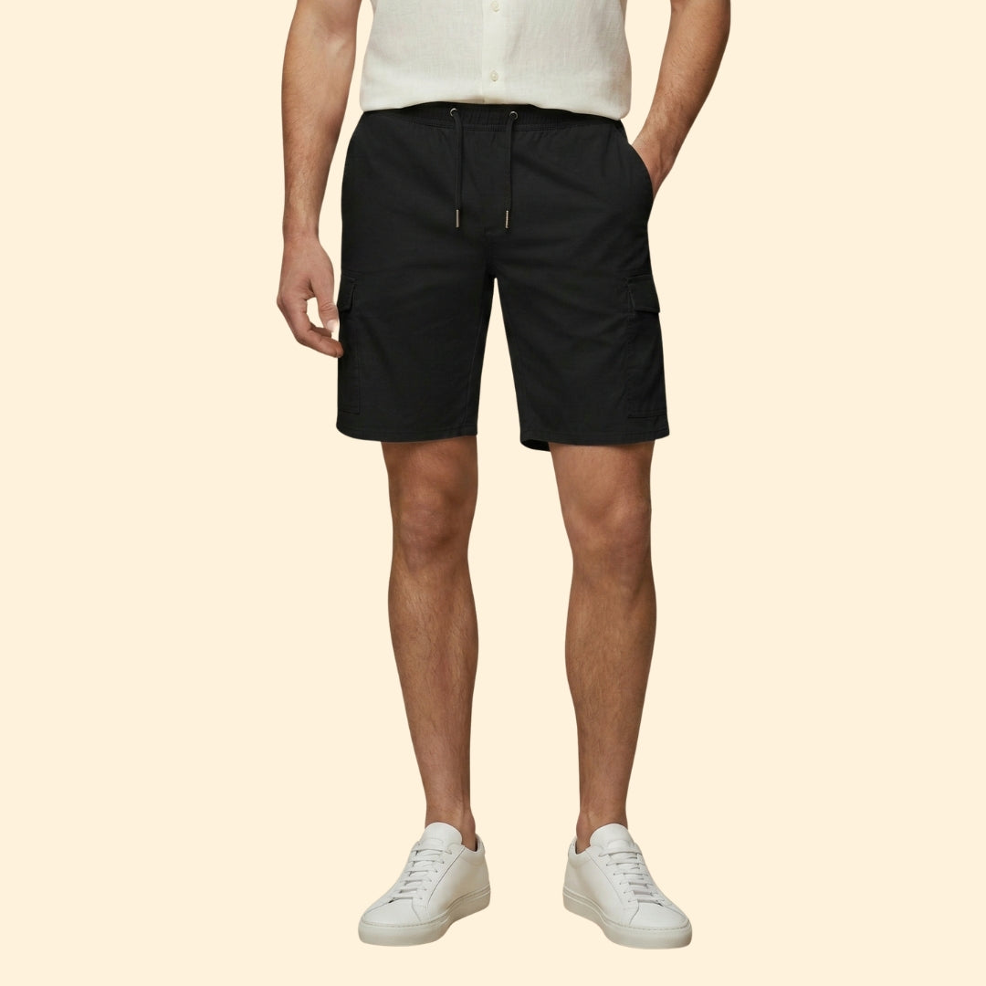 Men's Cargo Shorts with Drawstring Waistband